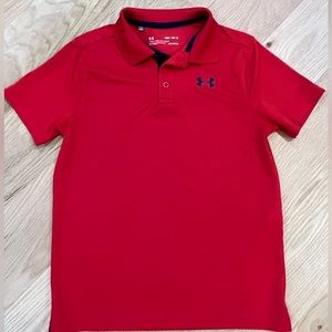 Under armor red boys/youth Medium shirt.